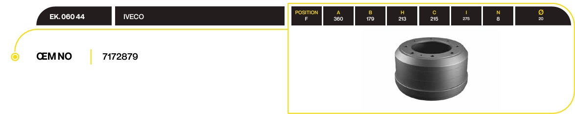 FREN KAMPANASI İVECO